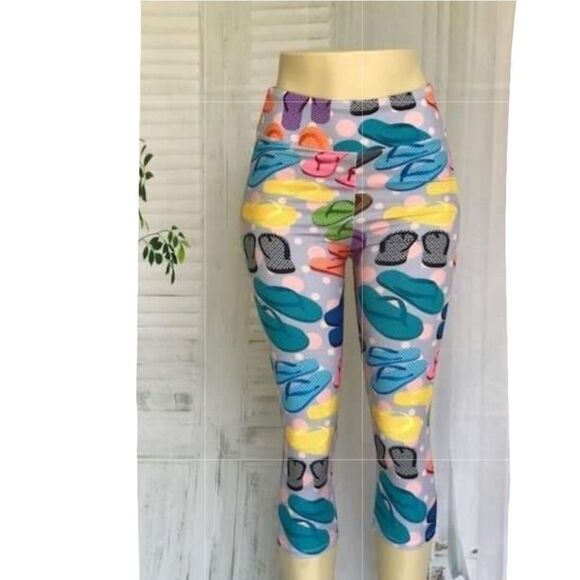Flip Flops Capri Leggings - Picture 1 of 2